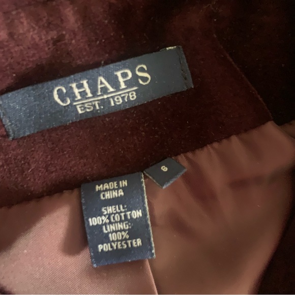 Chaps Velvet Button Down Women’s Blazer - Picture 7 of 8